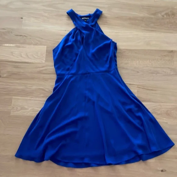 Express | Dresses | Express Royal Blue Dress Size 8 Key Hole In Front Top  Well Worn No Tags | Poshmark